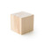 Craftparts Wood Cube - 2 Inch - Unfinished Solid Wood Block for DIY Crafts & Projects (Front View)