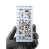 Clothes moth trap with pheromone refill pad in use