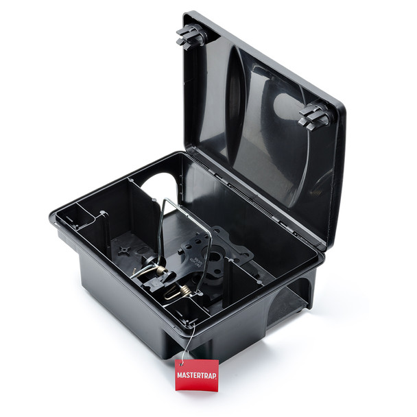 Mastertrap Bantam Rat Bait Station Box with Snap Trap