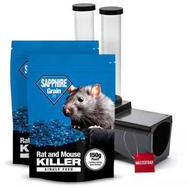 Rat Poison Station Box with 300g Grain Poison