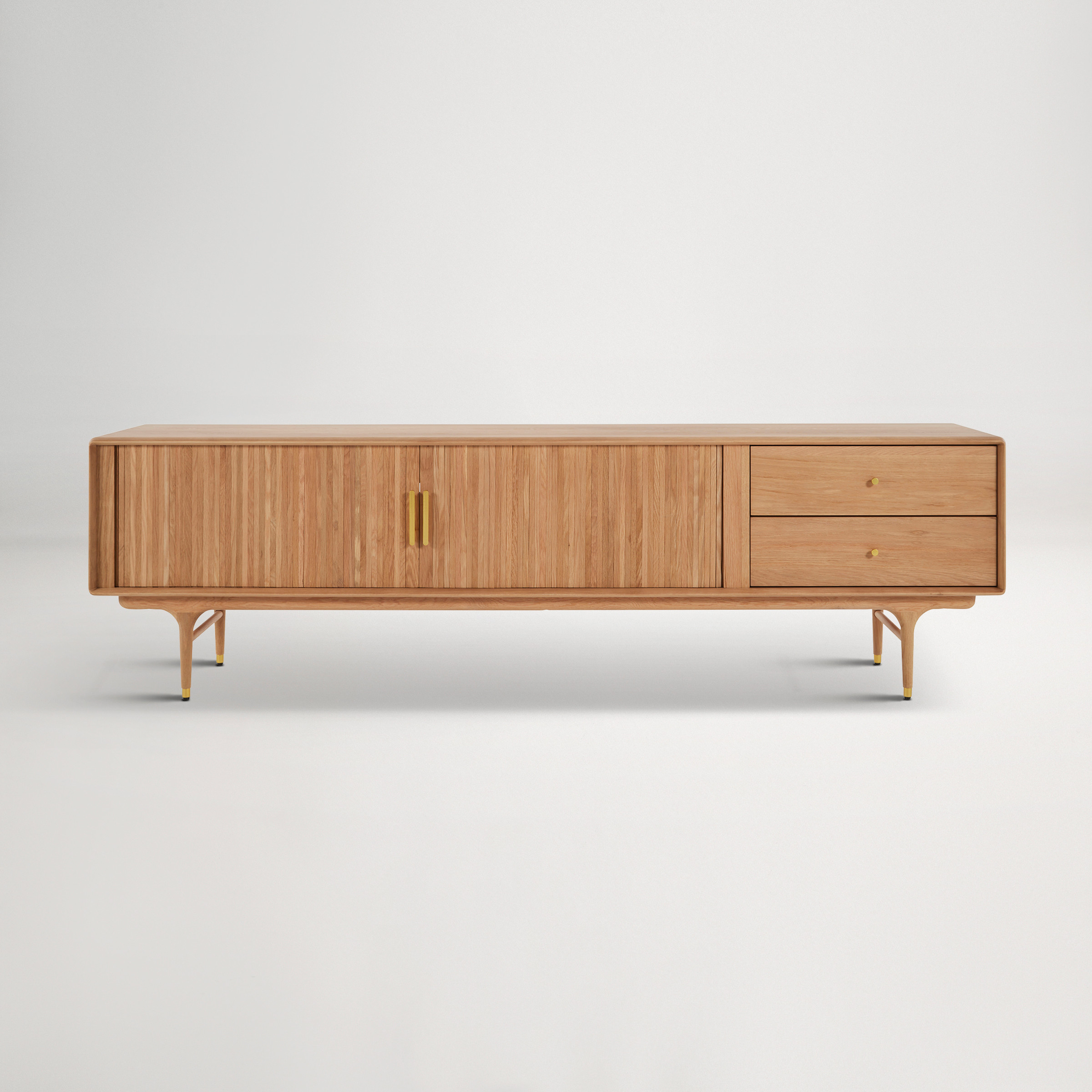 Manhattan 200cm TV Unit -  Oak