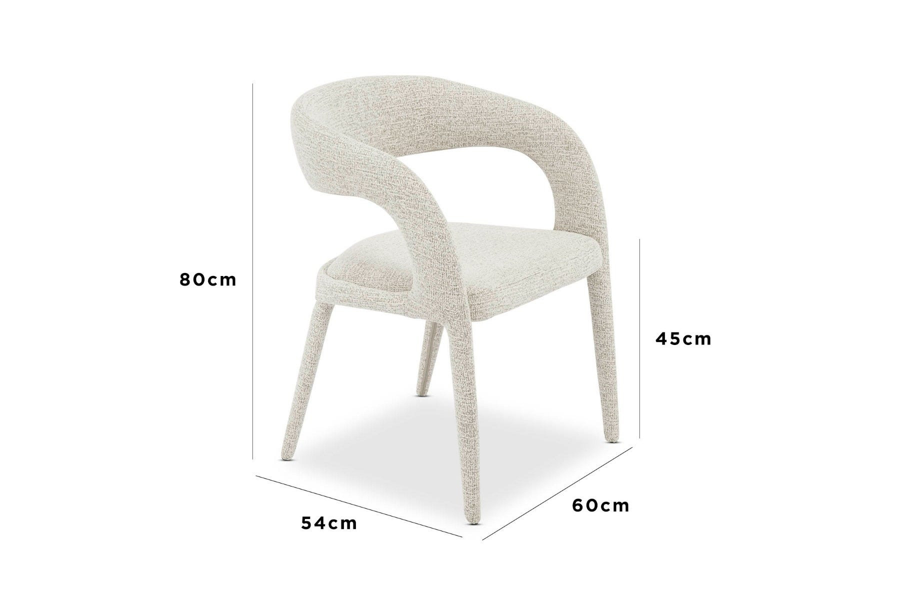 a white chair with a black back