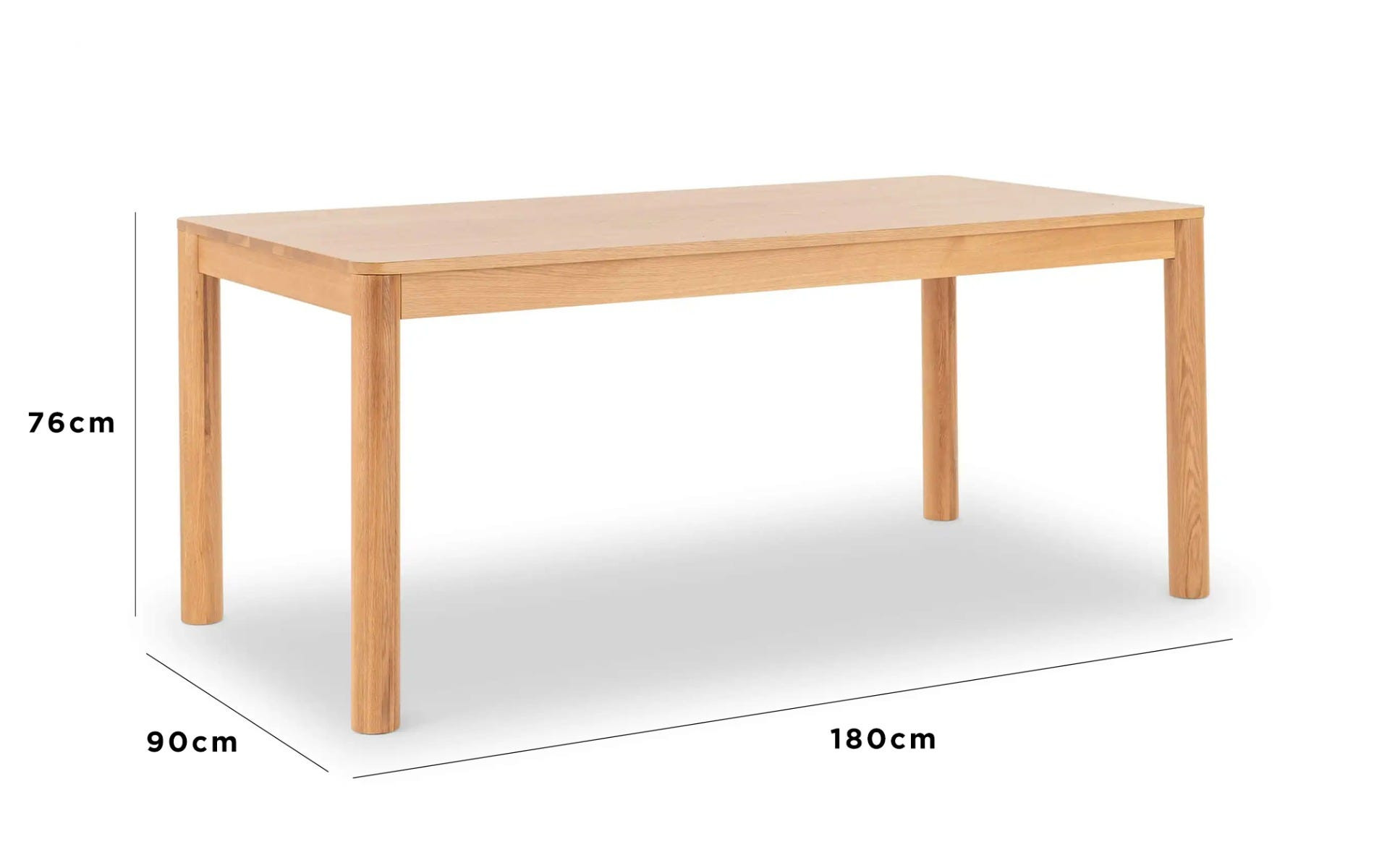 a wooden table with legs
