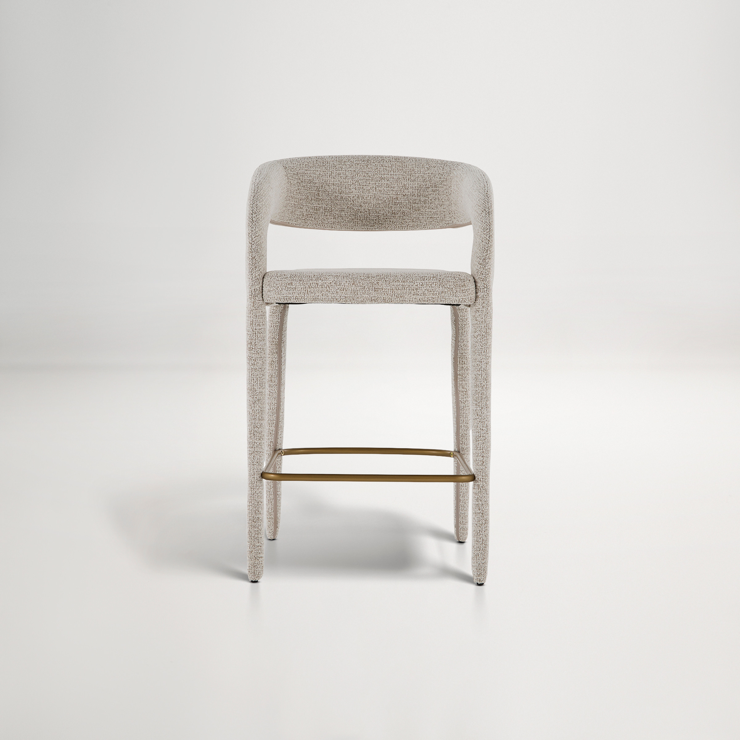 Helena Bar Stool  -  Latte Fabric