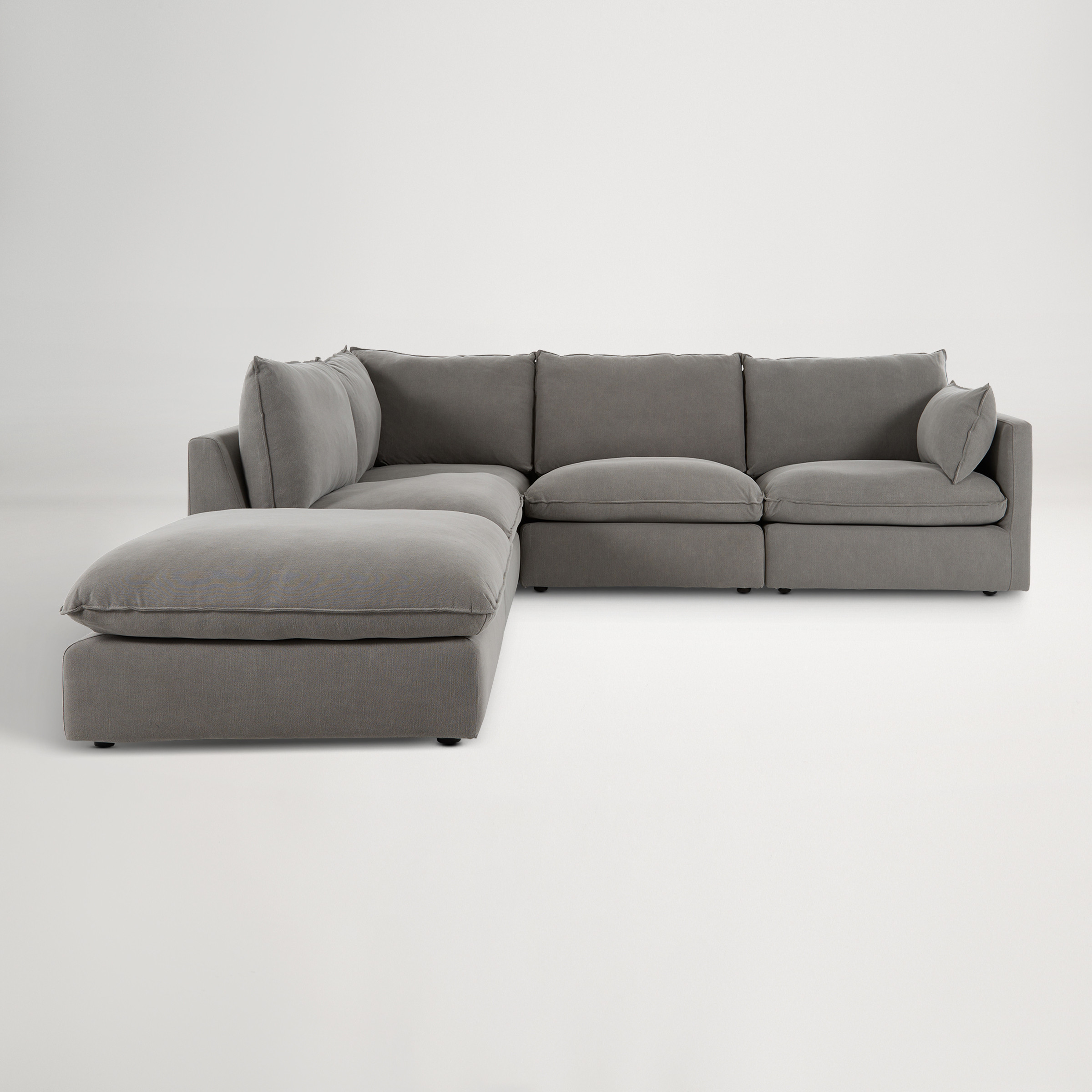 Loft Mini Fabric Right Corner Sofa -  Florence Grey