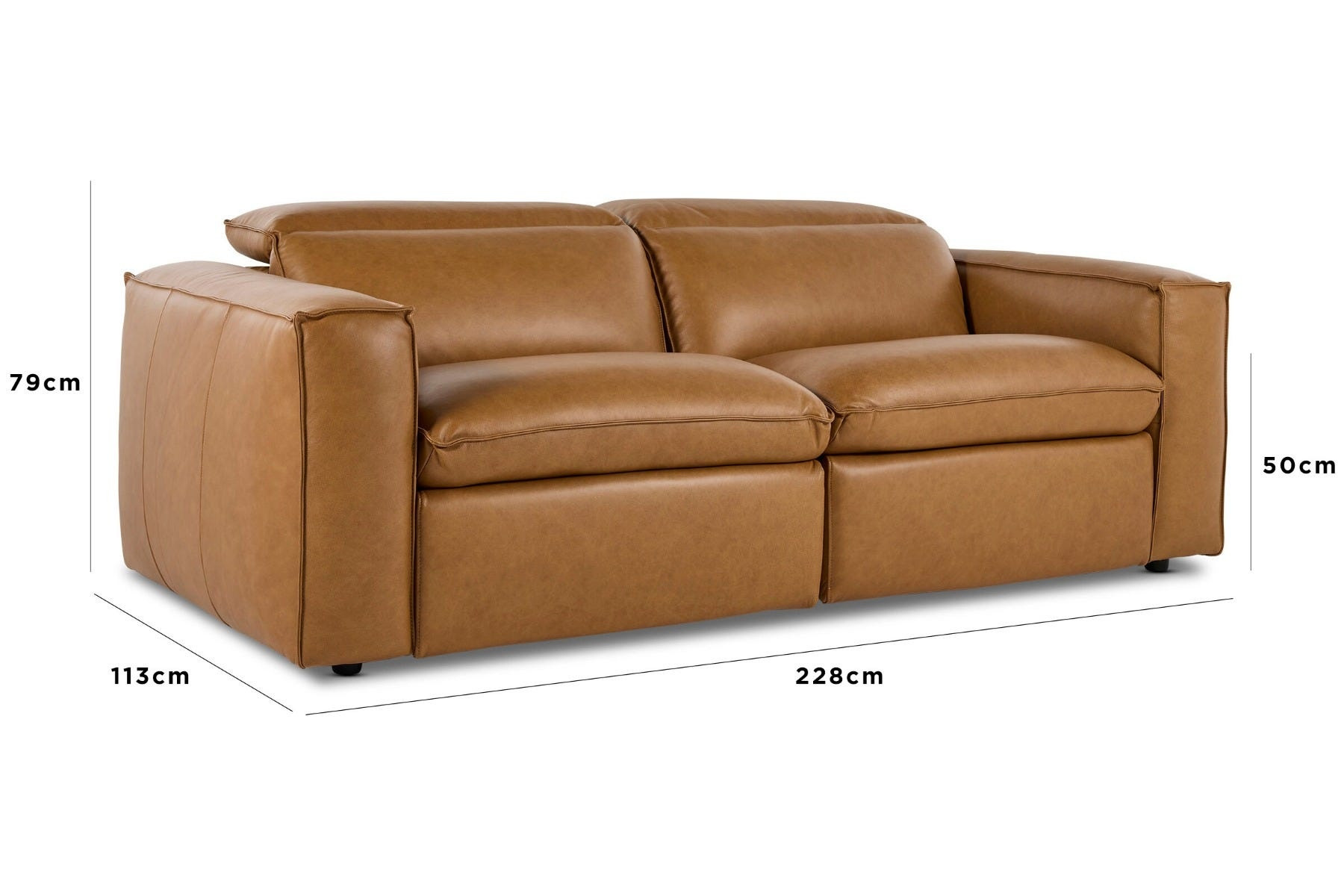 a brown leather couch