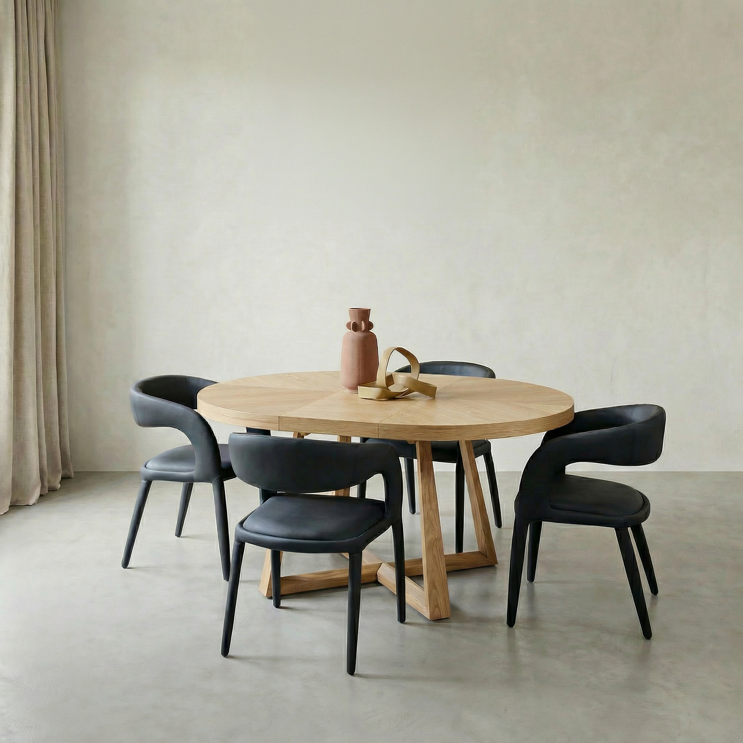 a table with chairs around it