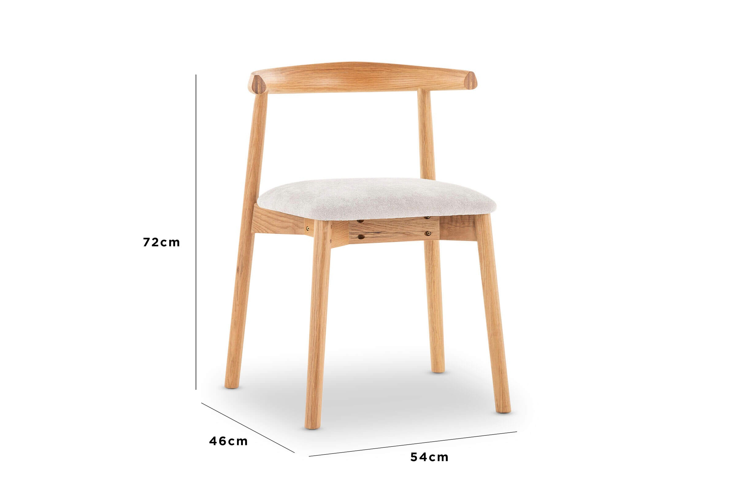 a wooden chair with a white background