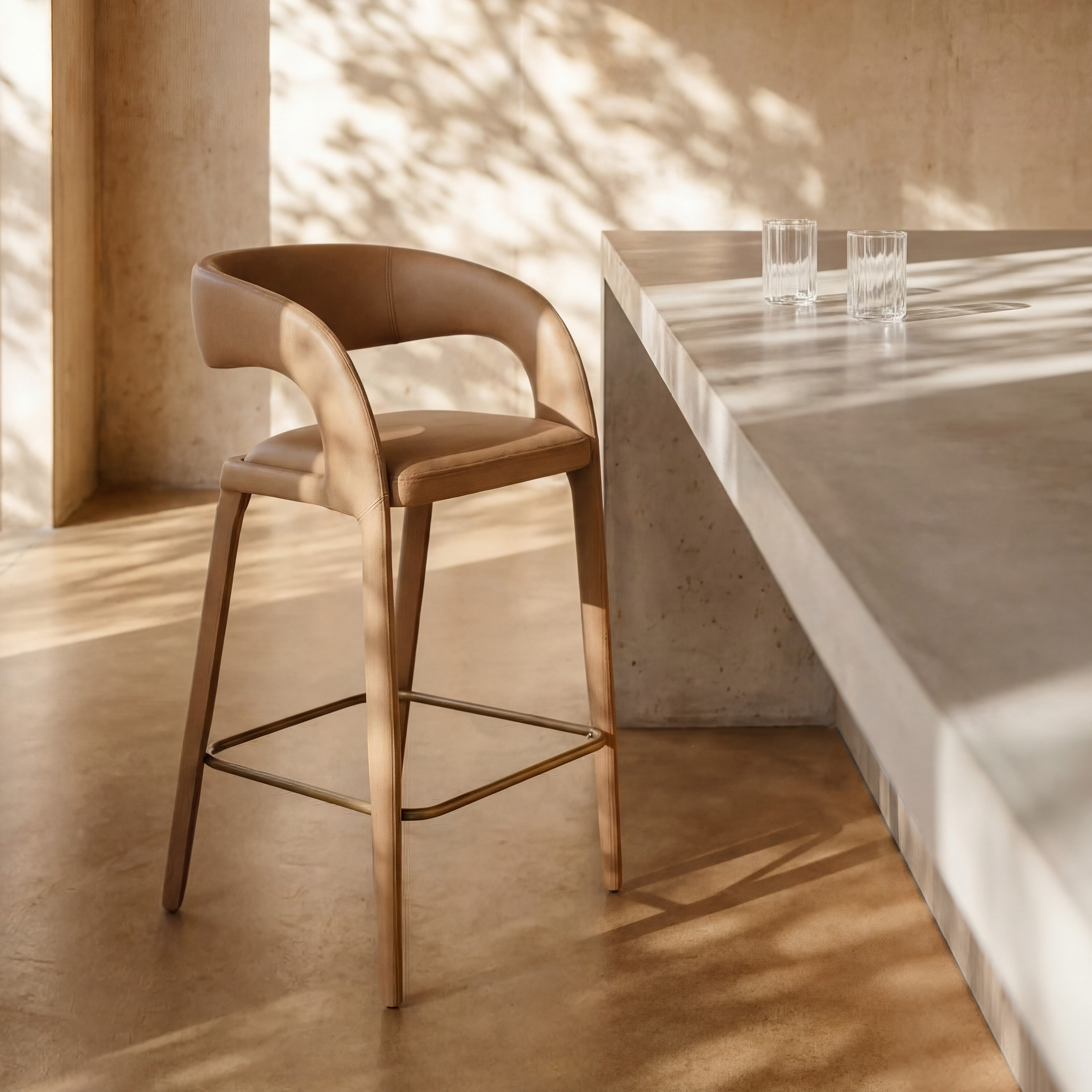 a chair and a table