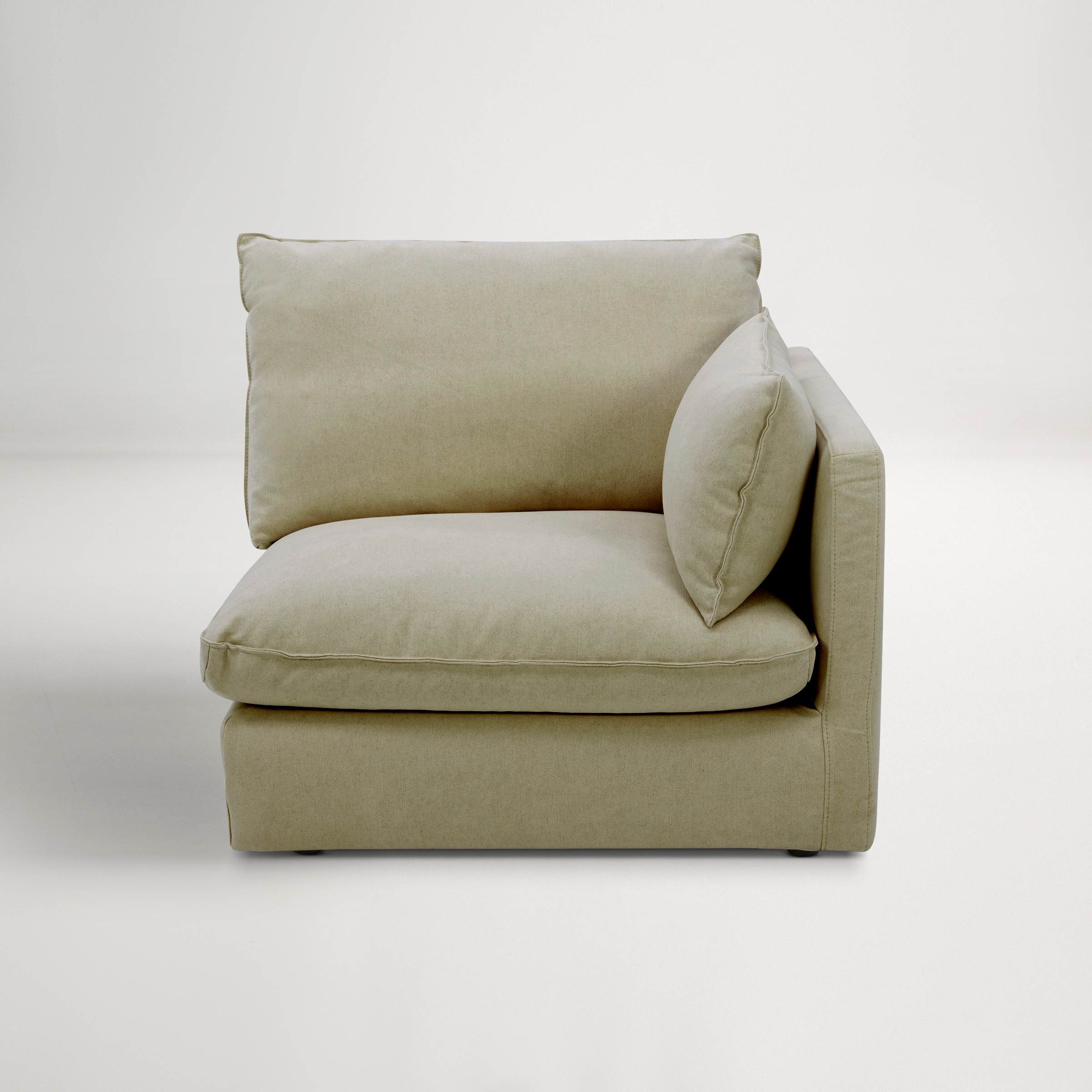Loft Mini Fabric Modular Right Arm Sofa -  Florence Green
