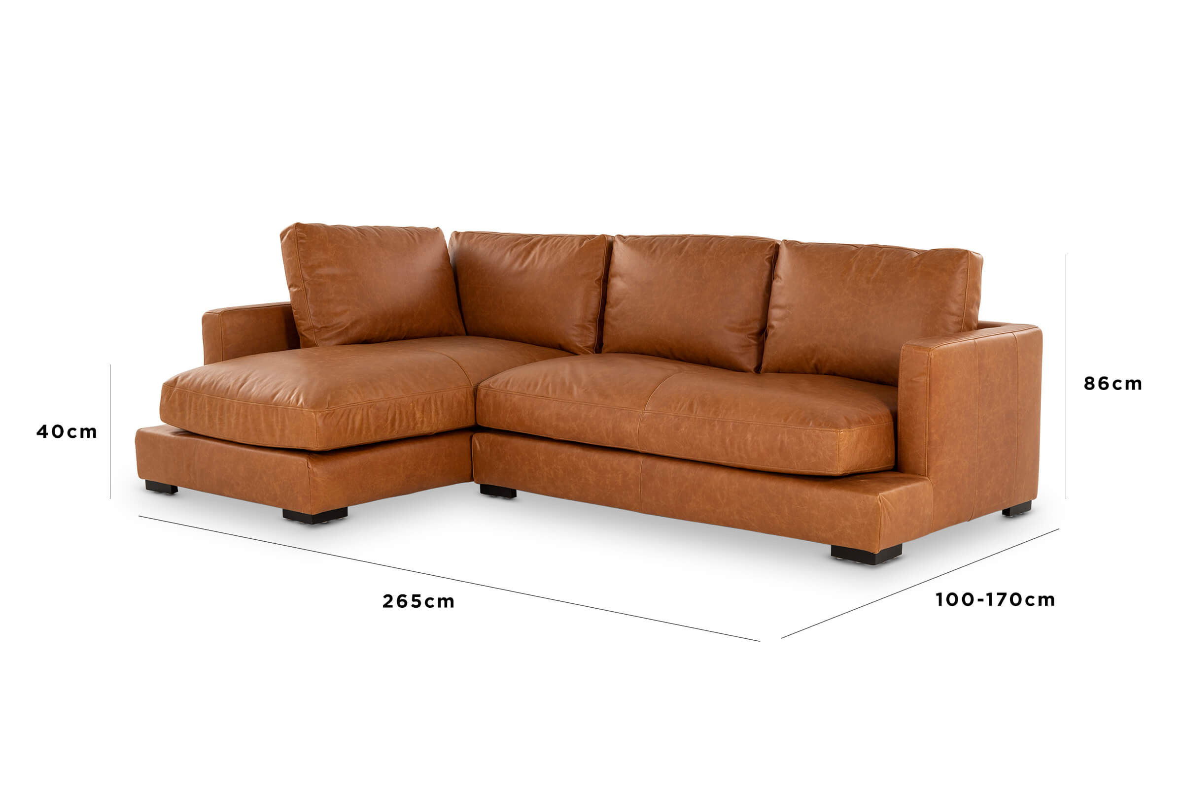 a brown couch with a white background