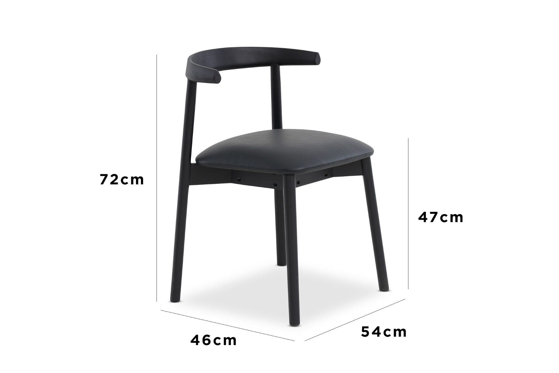 a black and white chair