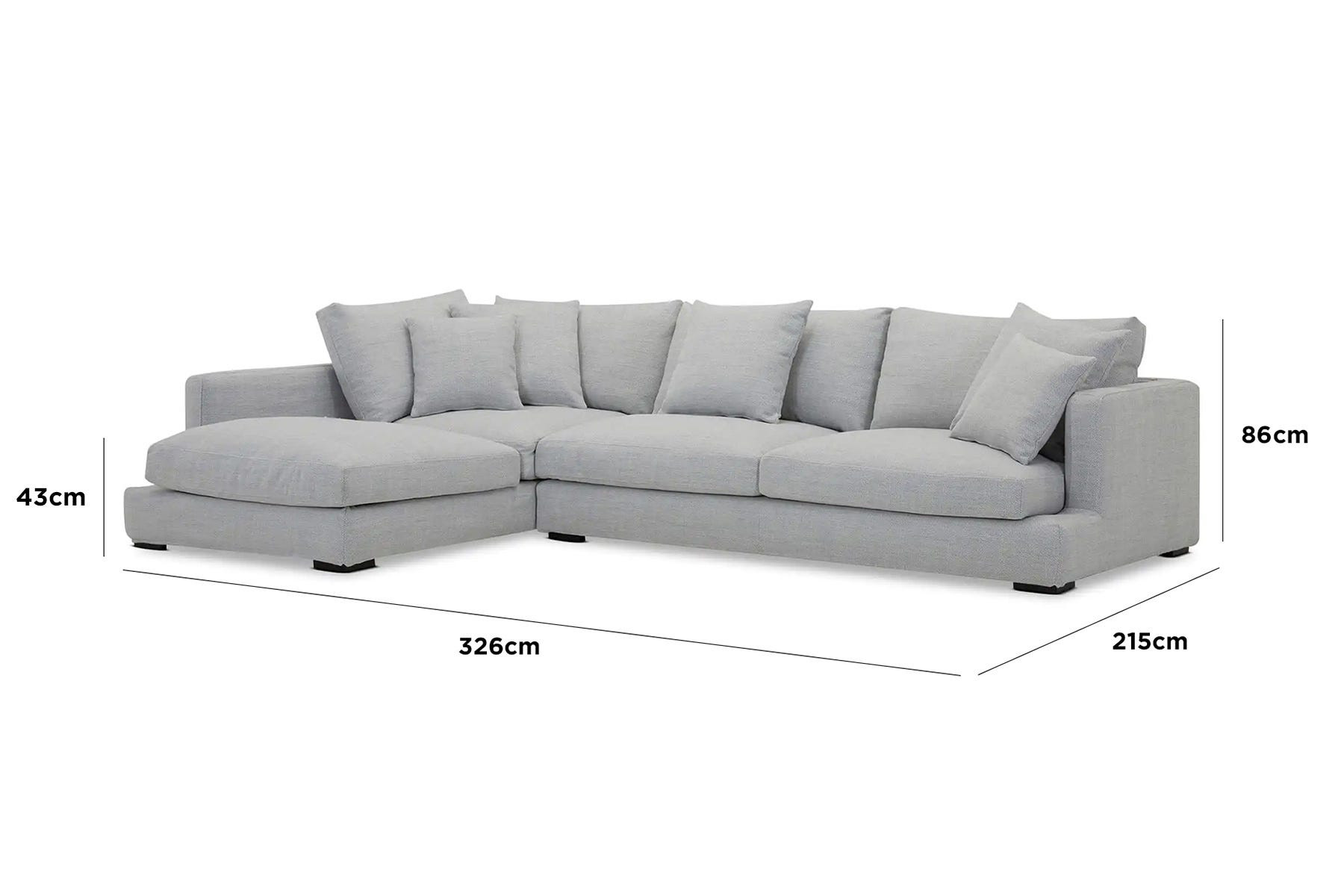 a grey couch with a white background
