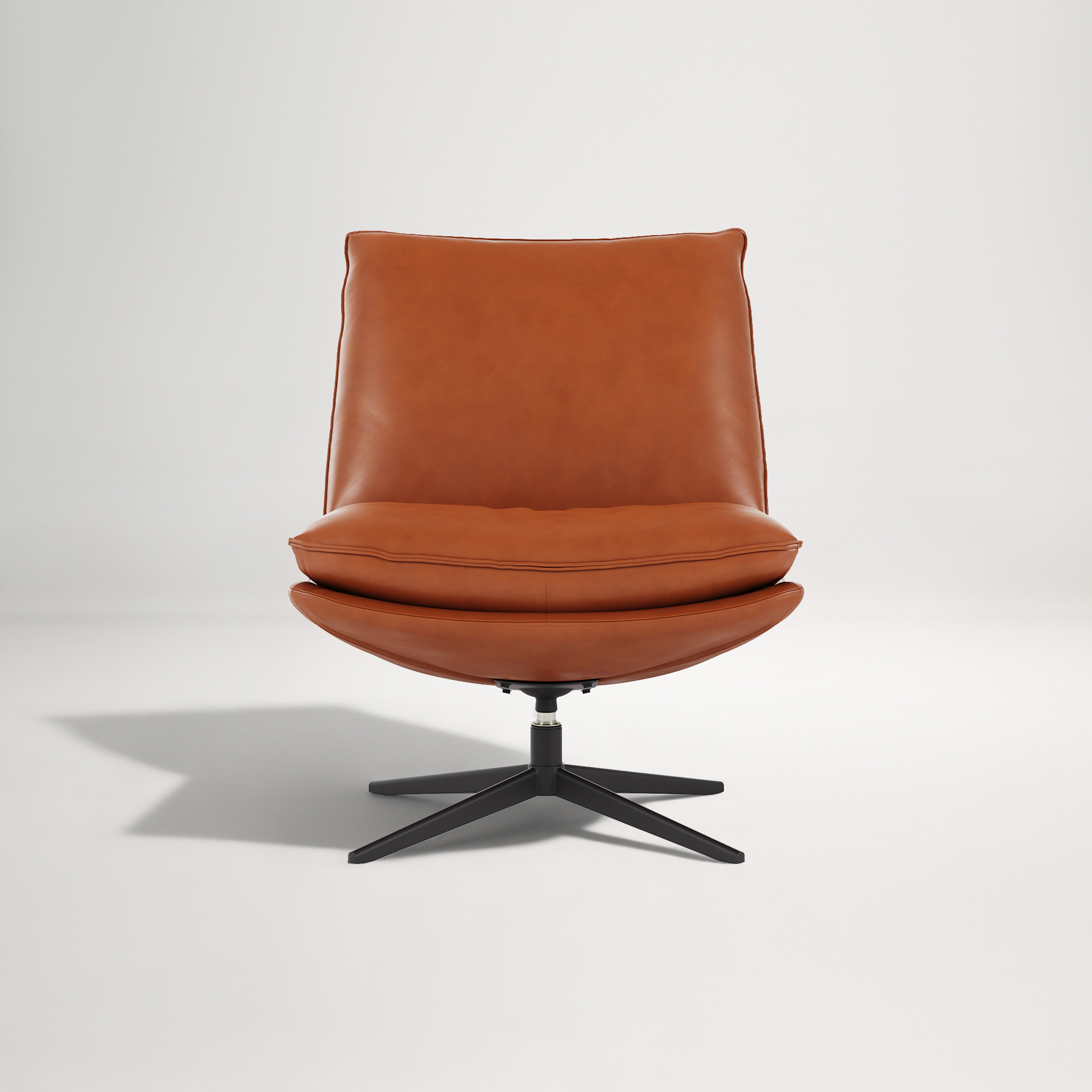 Alexander Leather Armchair  -  Tan Leather