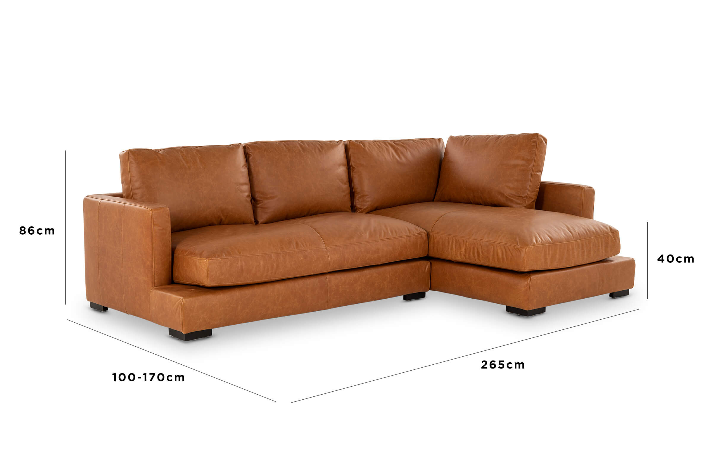a brown leather couch