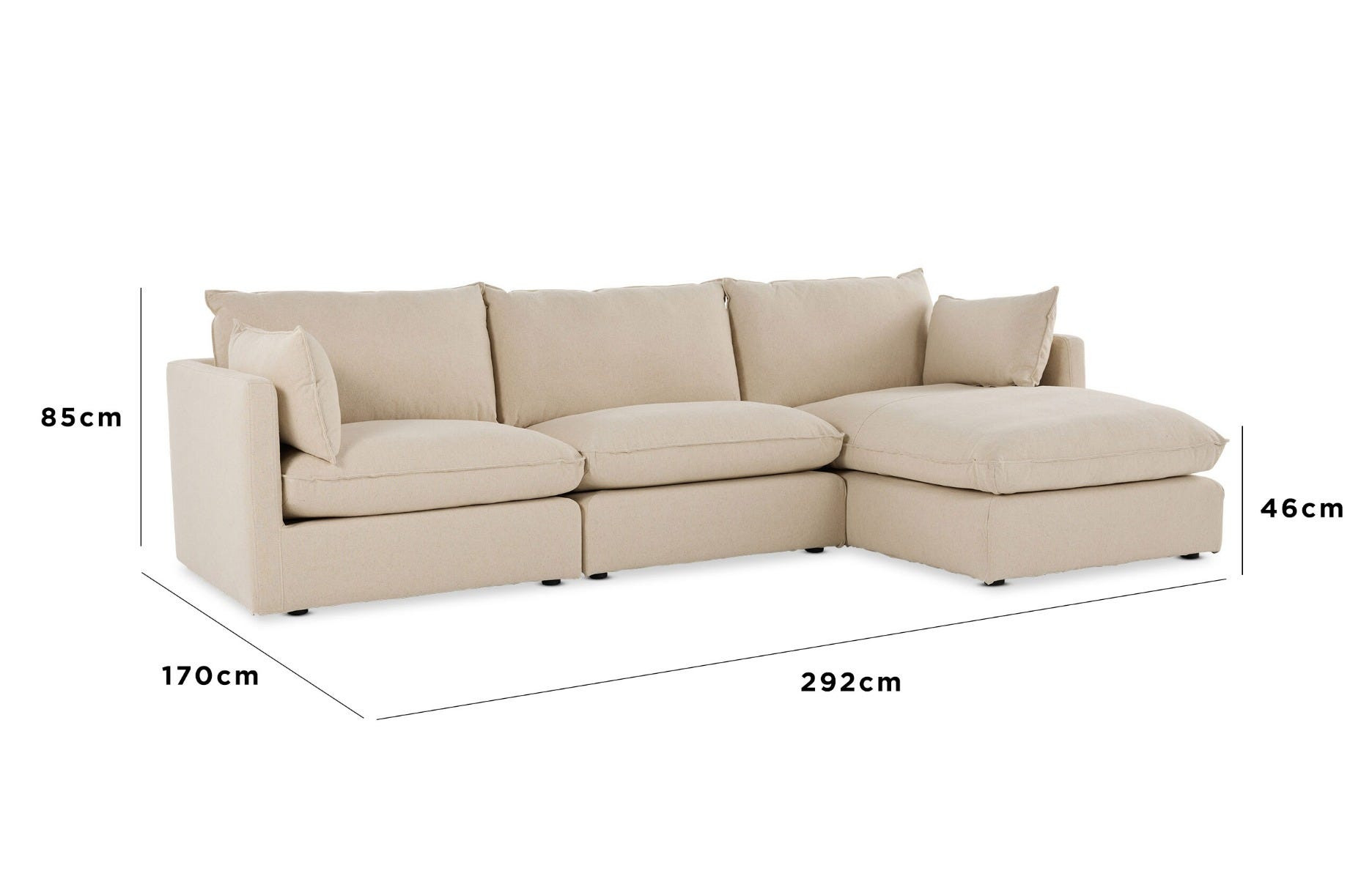 a couch with a white background