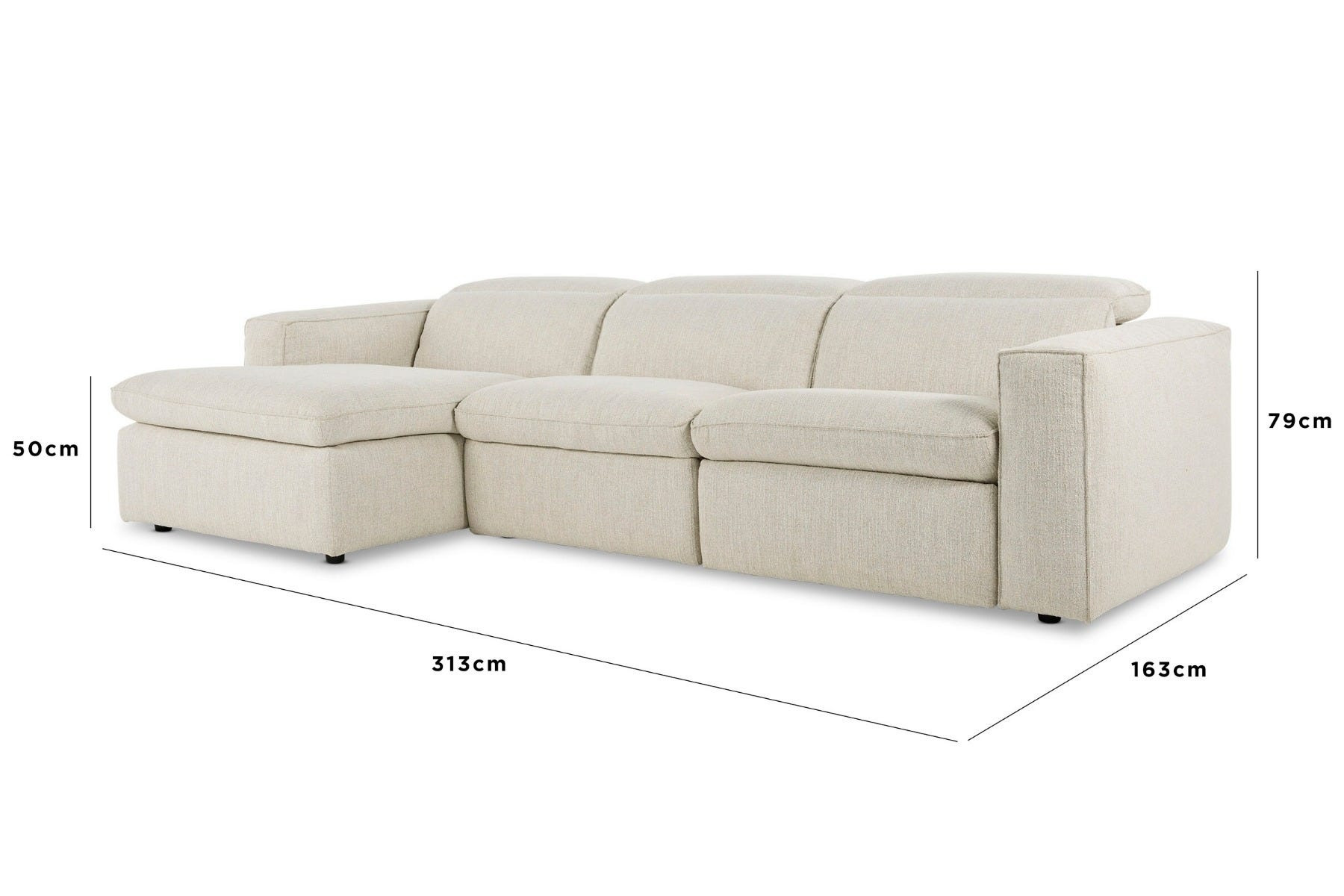 a couch with a white background