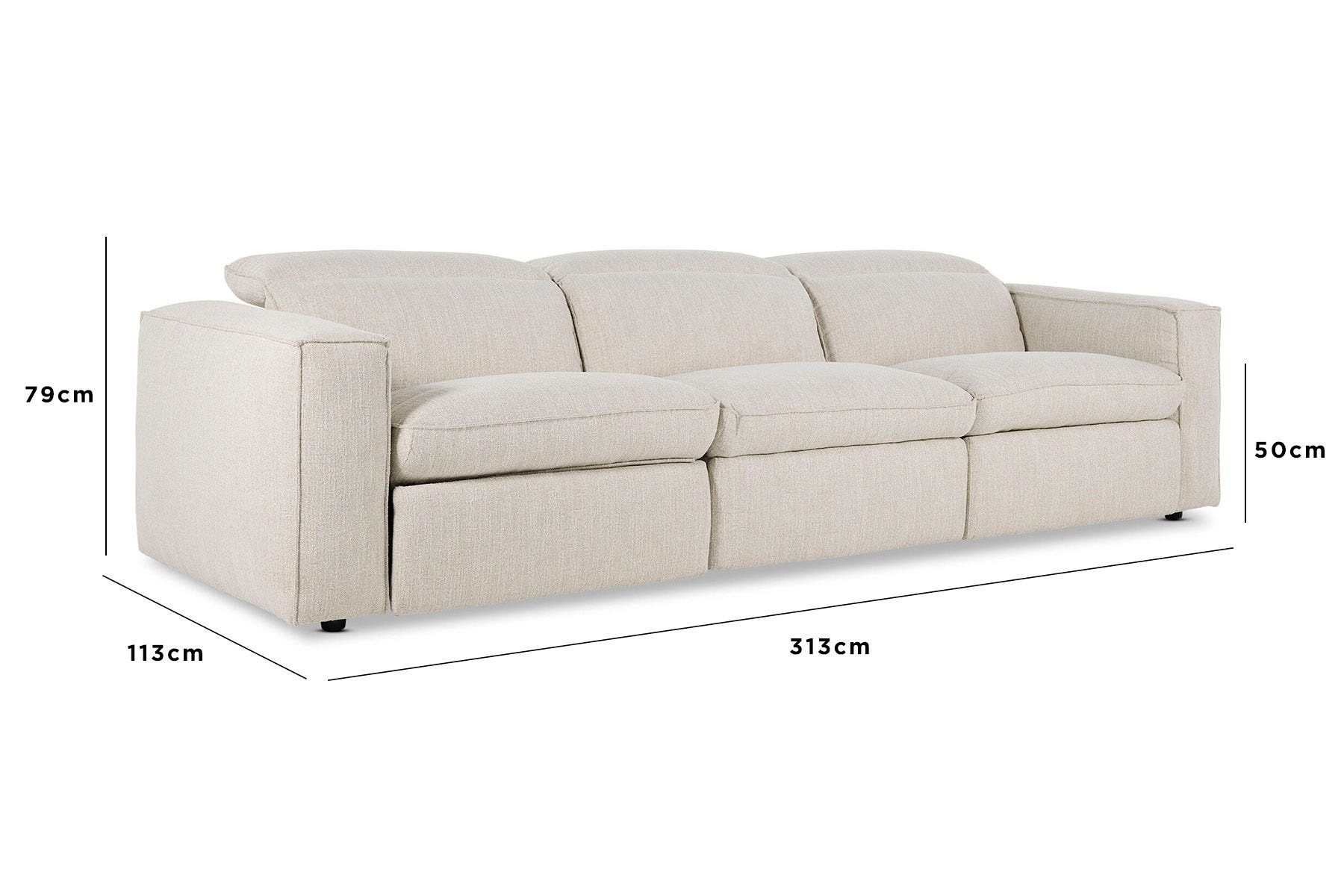 a couch with a white background