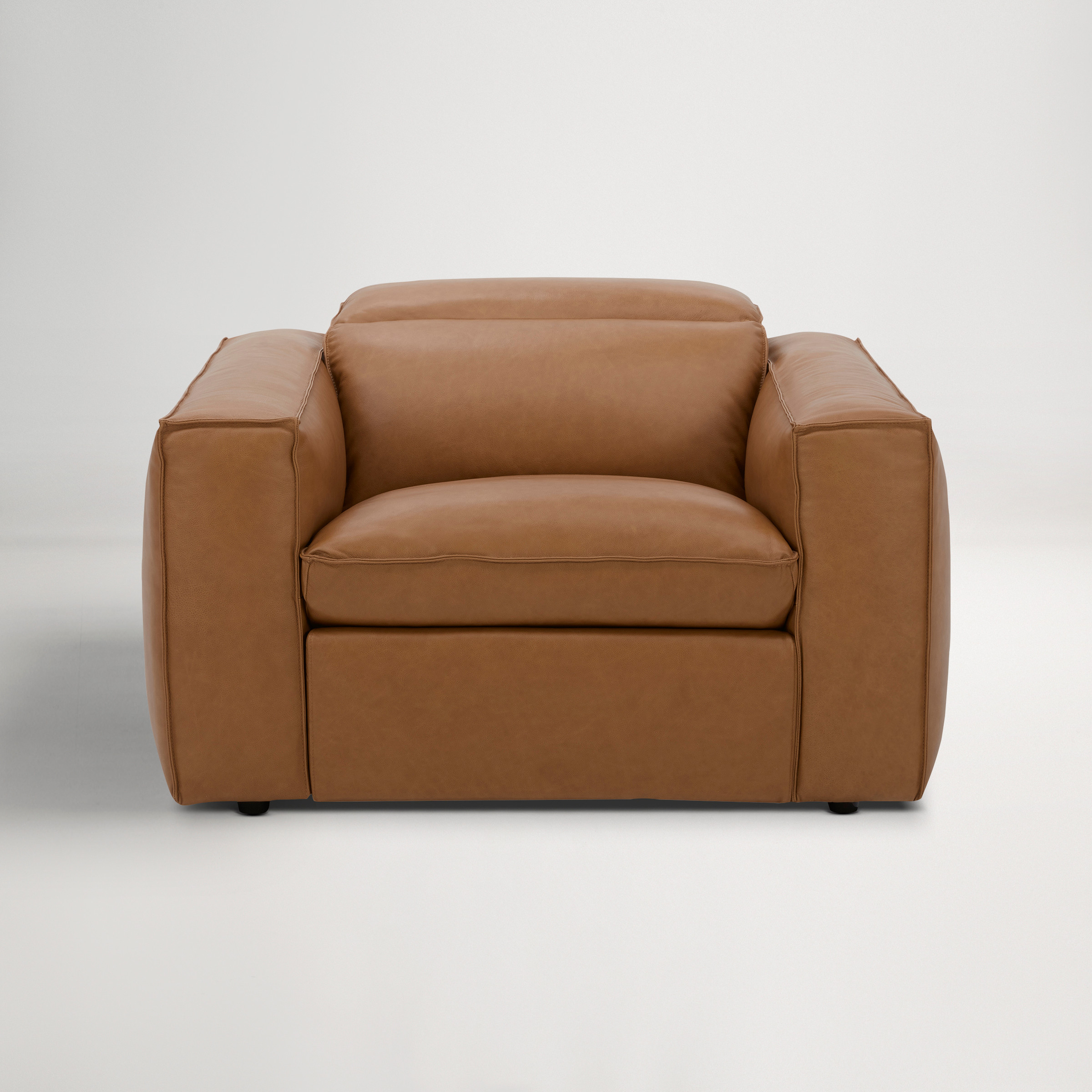 Abode Leather Recliner Armchair  -  Grange Tan