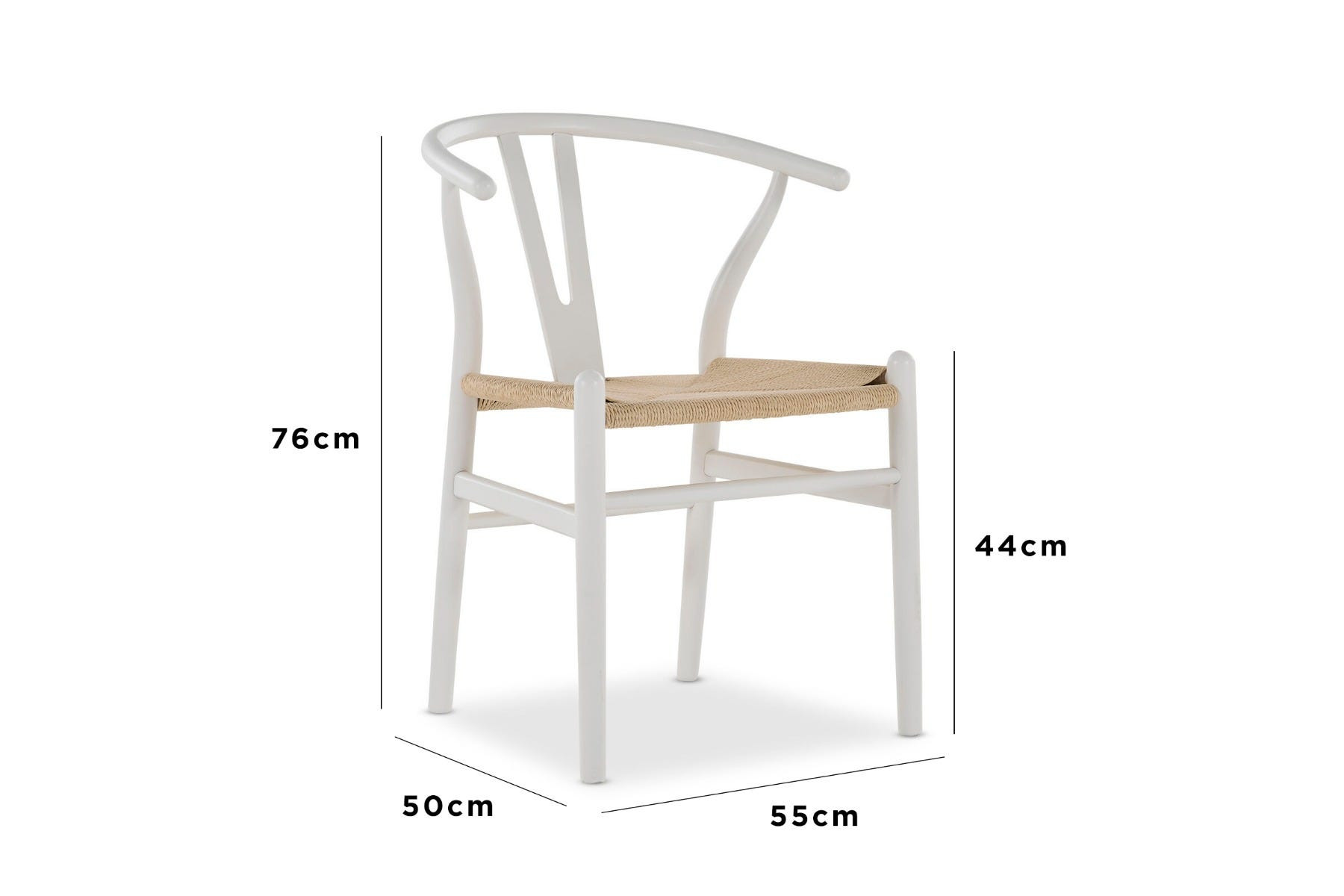 a white chair with a white background
