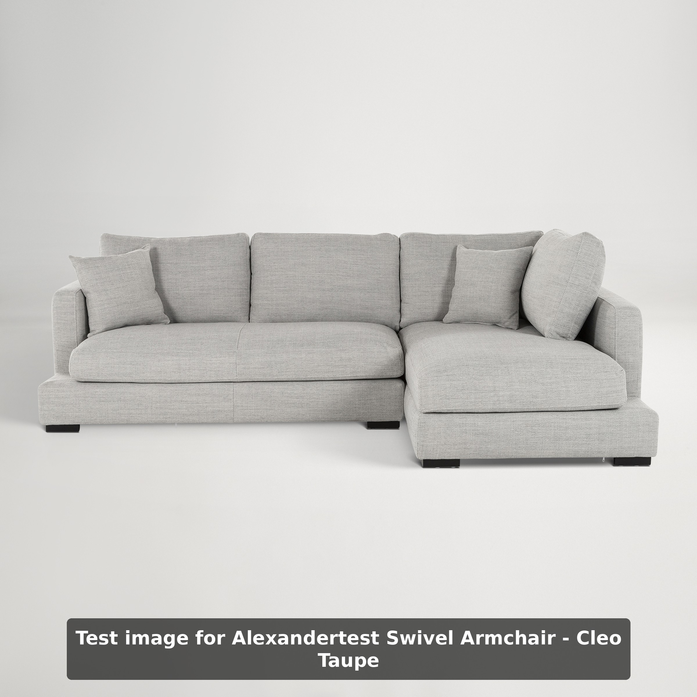 Alexandertest Swivel Armchair - Cleo Taupe