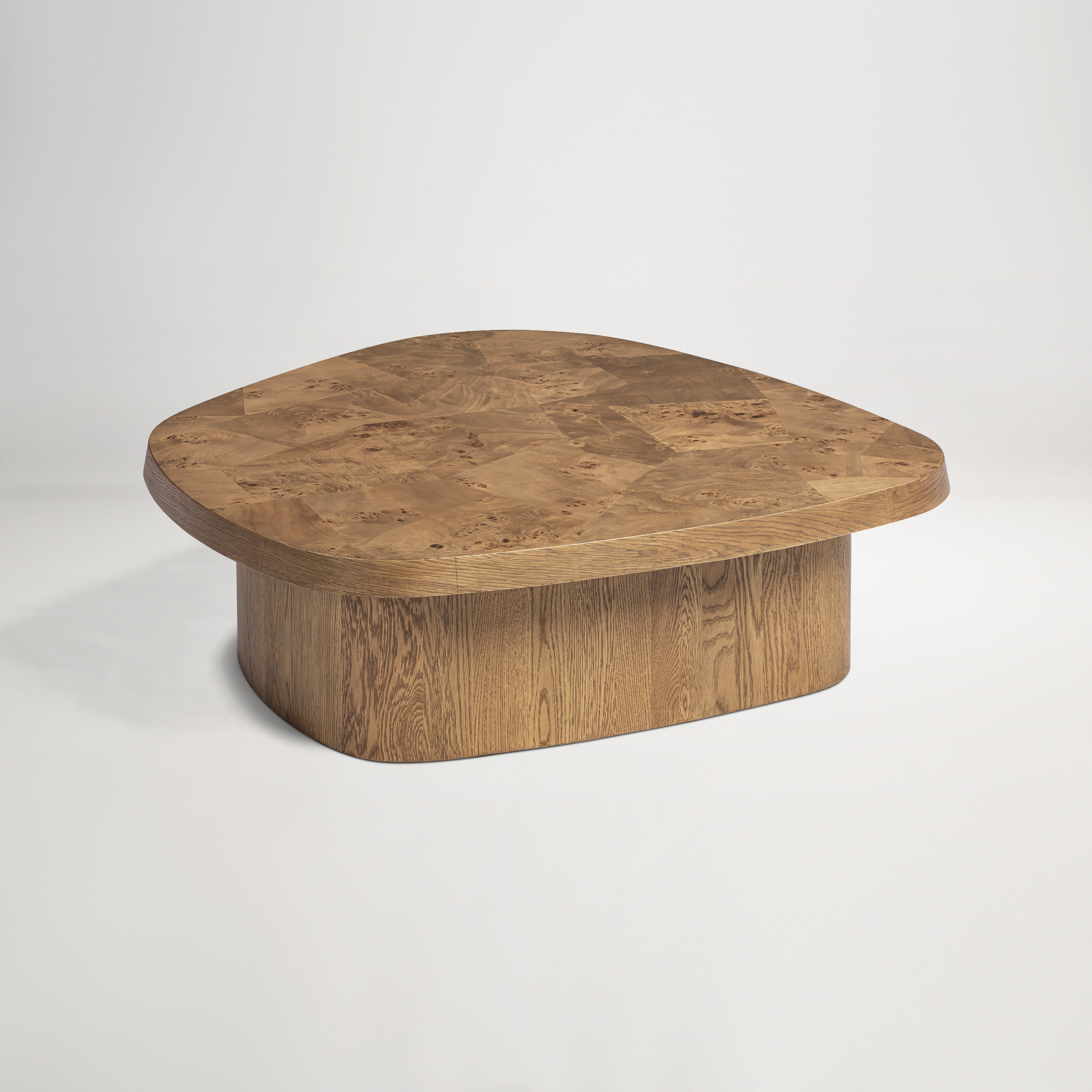 a wooden bowl on a white background