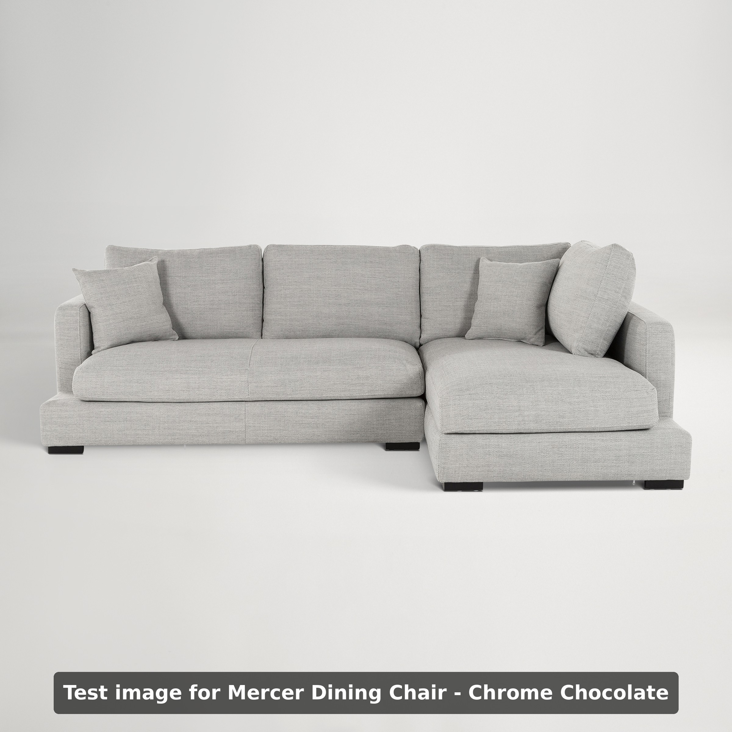 Mercer Dining Chair - Chrome Chocolate