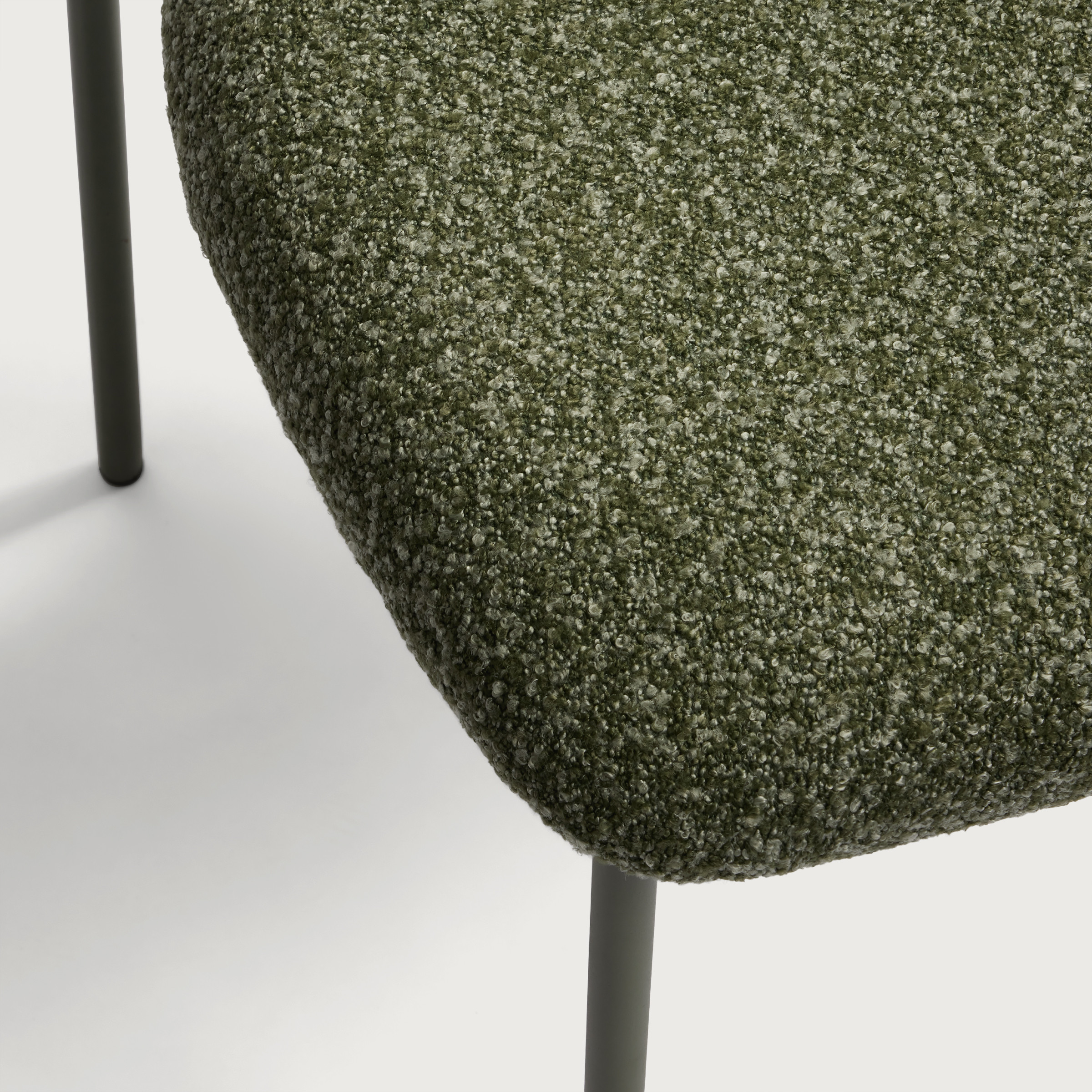 a close up of a green ball