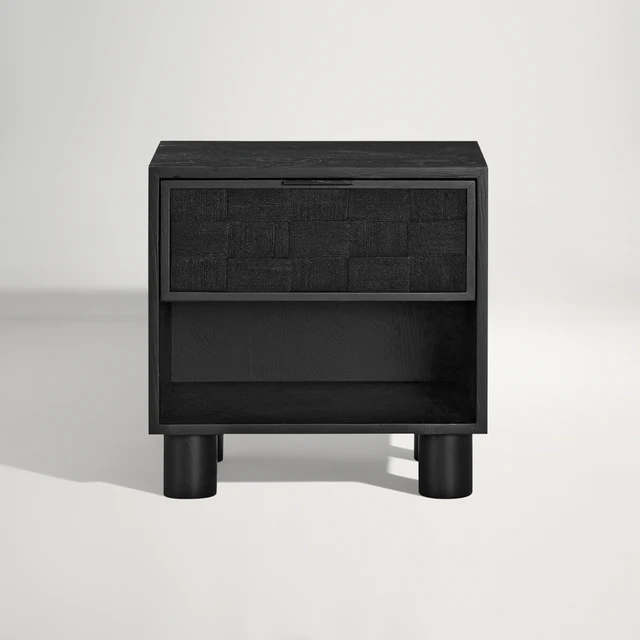 Rio Bedside Table - Black