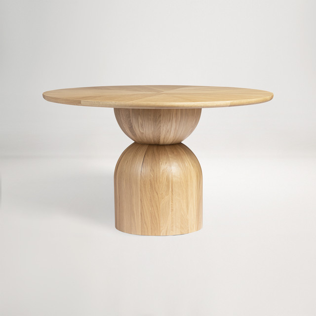 Campana Round Dining Table -  Natural