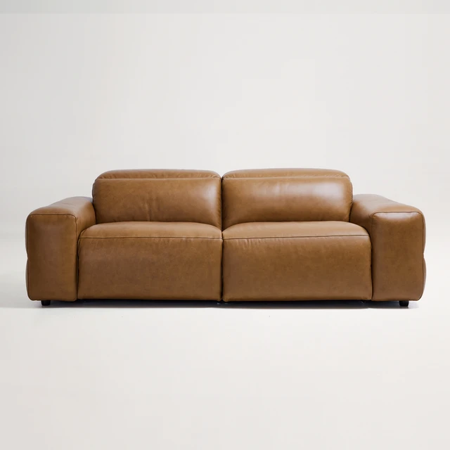 Hunter 3 Seat Recliner Sofa -  Grange Saddle