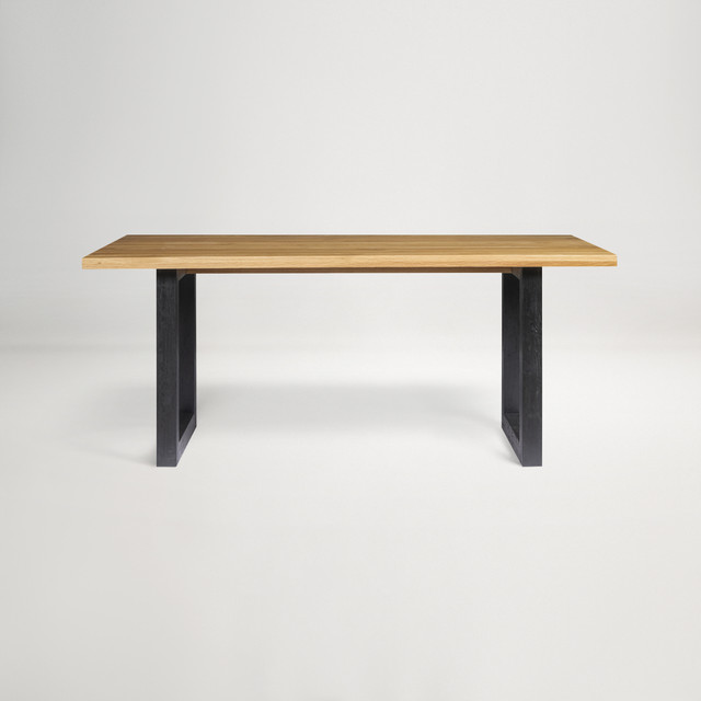 Bronte Oak Dining Table 180cm - Natural/Black