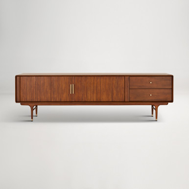 Manhattan 200cm TV Unit -  Walnut Brown