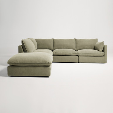 Loft Mini Fabric Left Corner Sofa -  Florence Green