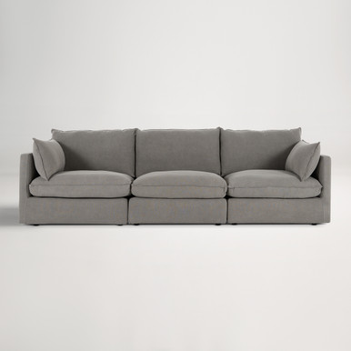 Loft Mini Fabric 3 Seat Sofa -  Florence Grey