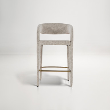 Helena Bar Stool  -  Latte Fabric