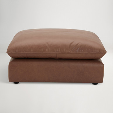 Loft Mini Leather Ottoman  -  Phoenix Saddle