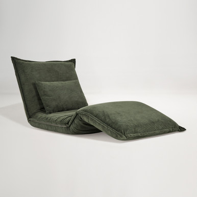 Happy Armchair Sofa Bed -  Cord Dark Green
