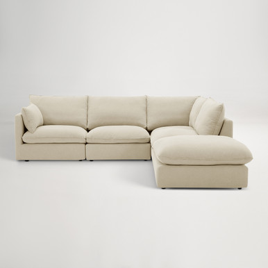 Loft Mini Fabric Right Corner Sofa -  Florence Natural