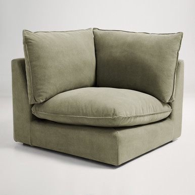 Loft Mini Fabric Modular Corner Sofa -  Florence Green