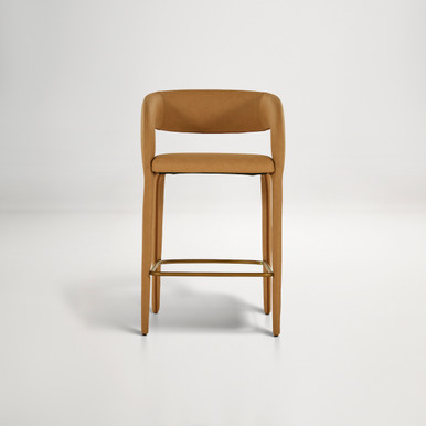 Helena Bar Stool  -  Butterscotch PU