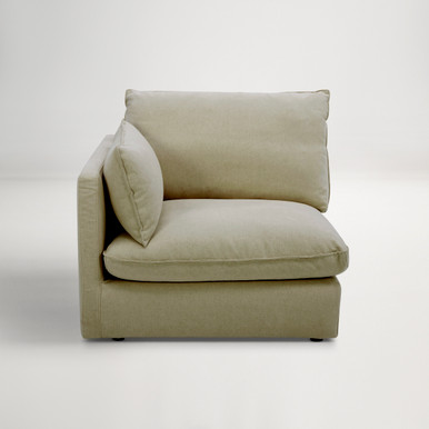 Loft Mini Fabric Modular Left Arm Sofa -  Florence Green