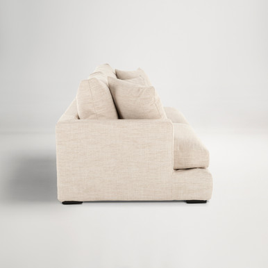 Long Beach Fabric 3 Seat Sofa -  Sienna Natural