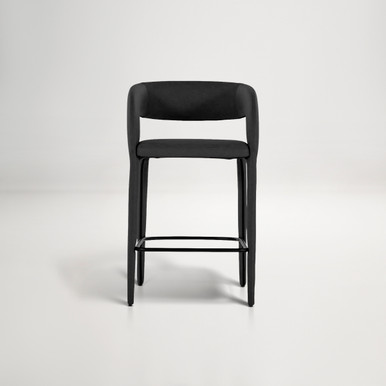 Helena Bar Stool  -  Black PU