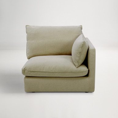 Loft Mini Fabric Modular Right Arm Sofa -  Florence Green