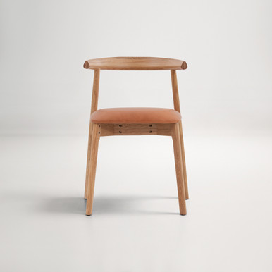 Ollie Dining Chair -  Oak/Tan Leather