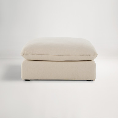Loft Mini Fabric Ottoman  -  Florence Natural