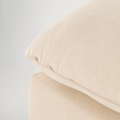 Loft Fabric Ottoman 130cm  -  Florence Natural