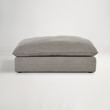 Loft Fabric Ottoman 130cm  -  Florence Grey