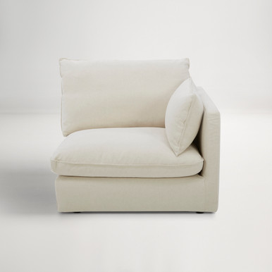 Loft Mini Fabric Modular Right Arm Sofa -  Florence Natural